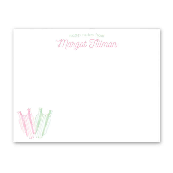 Bathing Suit Camp Stationery