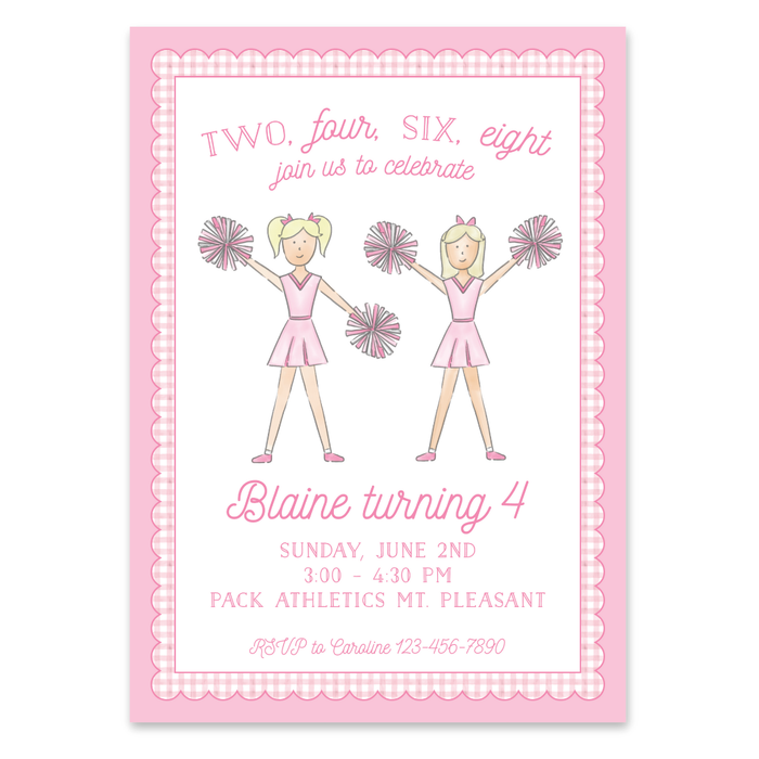 Cheer Birthday Invitation