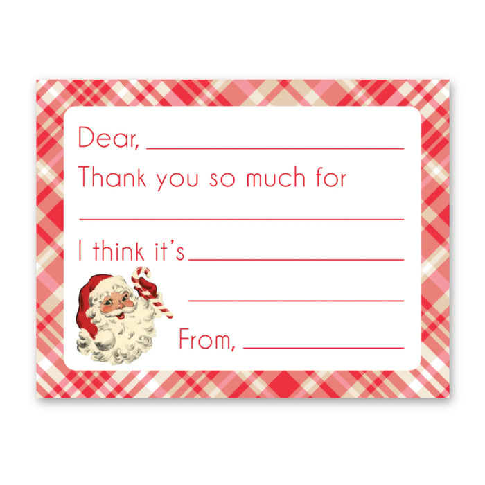 Santa Fill-In-The-Blank Stationery Card Set
