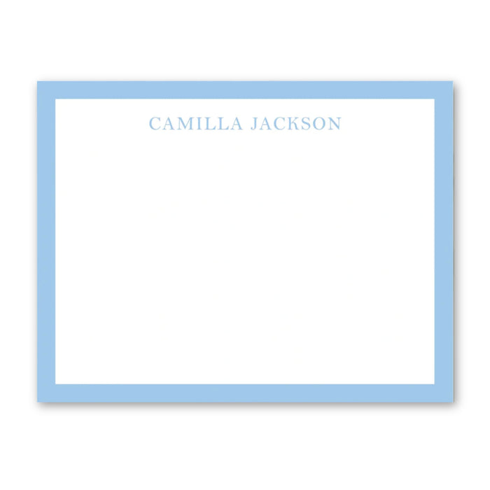 Charleston Toile Blue Monochrome Stationery