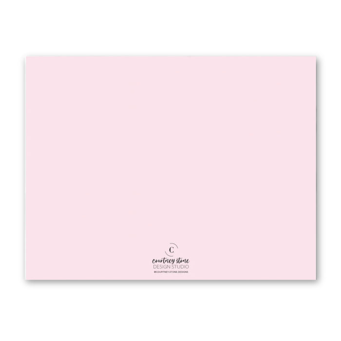 Pink Ombre Wave Stationery