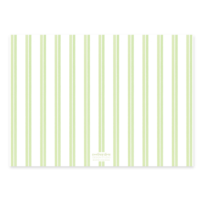 Wintertide Garland Horizontal Holiday Card