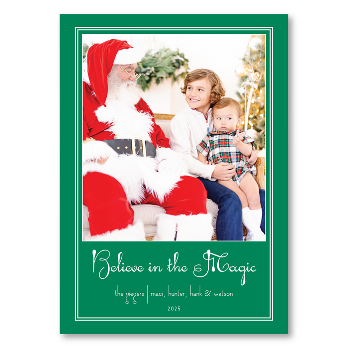 Believe in the Magic Holiday Card