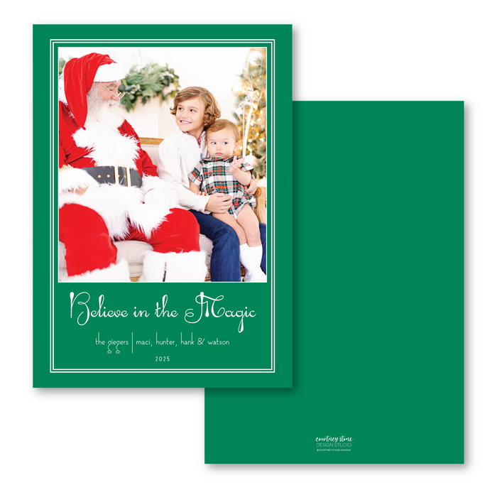 Believe in the Magic Holiday Card