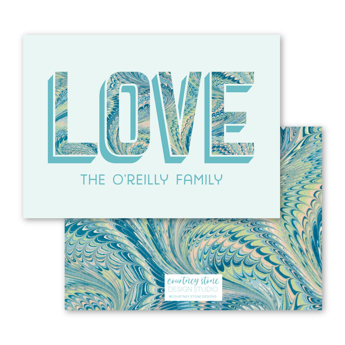 Marble LOVE Tag