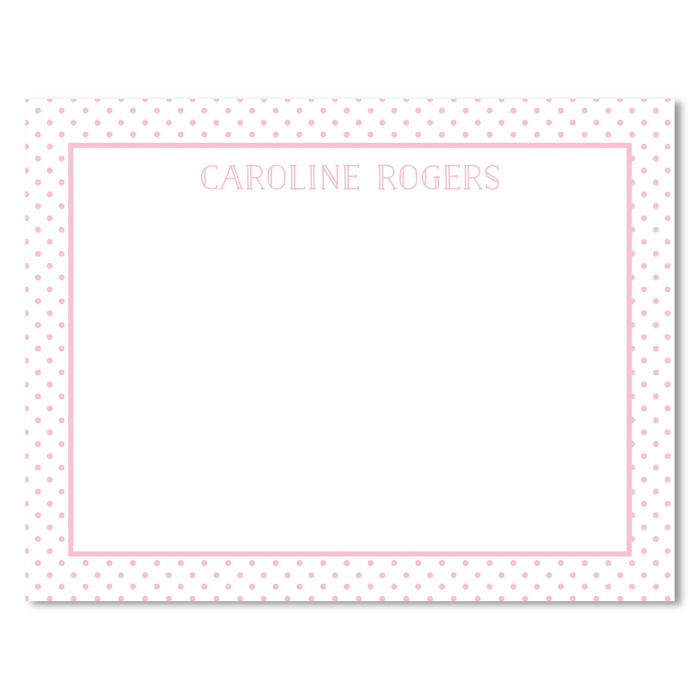 Bitty Dot Stationery - Pink