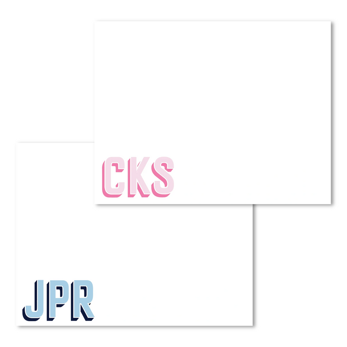 Block Monogram Stationery