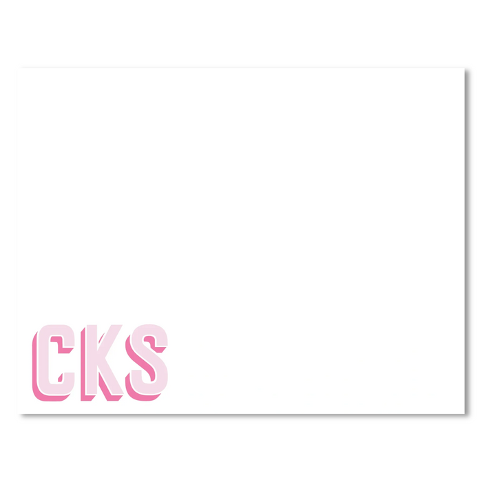 Block Monogram Stationery