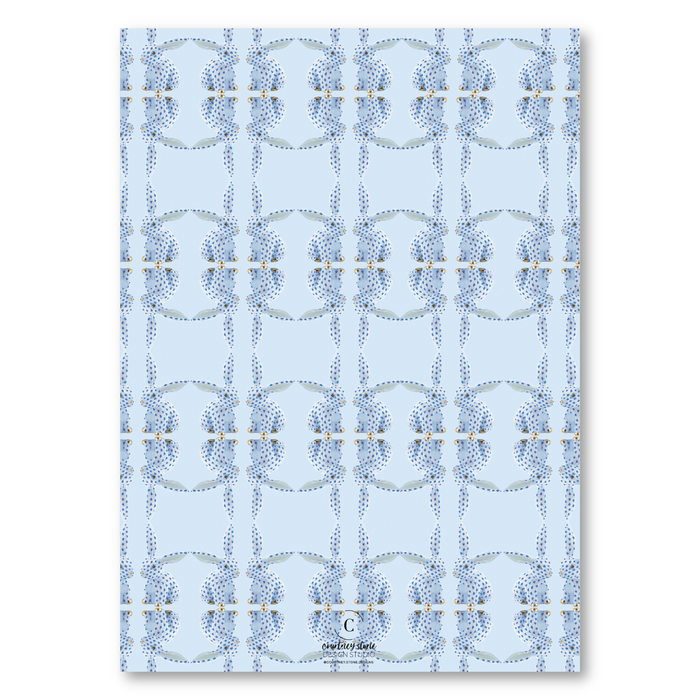 Blue Herend Bunny Shower Invitations