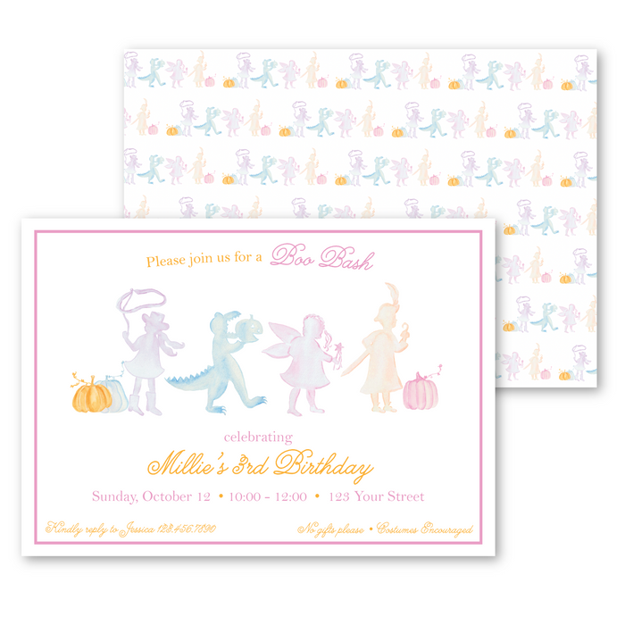 Boo Bash Birthday Invitations