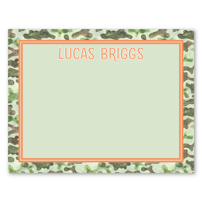 Camo Stationery