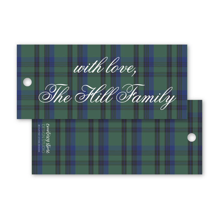 Black Watch Plaid Gift Tag
