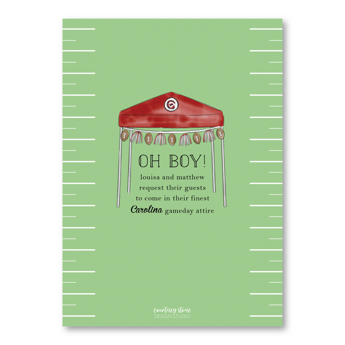 Football Tailgate Shower Invitations