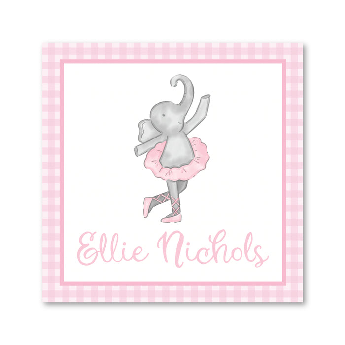 Elephant Ballerina Enclosure Card | Gift Tag