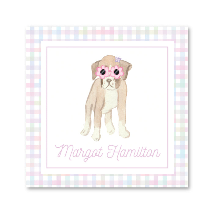 Sunglasses Pup Enclosure Card | Gift Tag