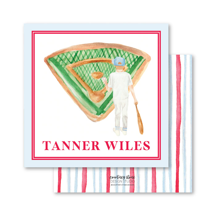 Baseball Enclosure Card | Gift Tag