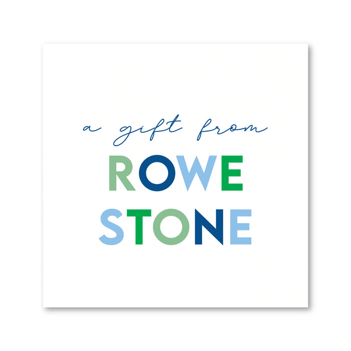 Blue Name "A Gift From" Enclosure Card | Gift Tag