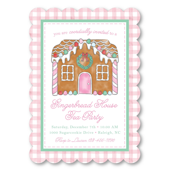 Gingerbread Party Invitations