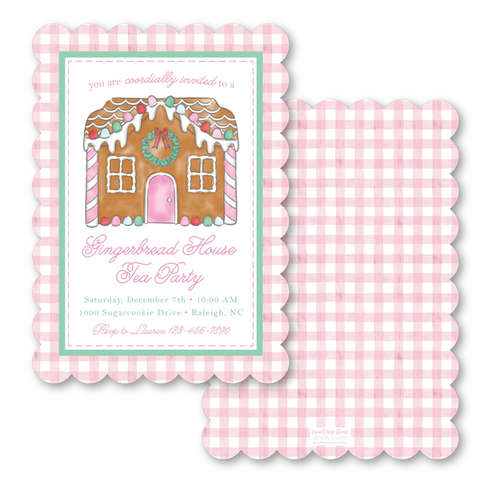 Gingerbread Party Invitations
