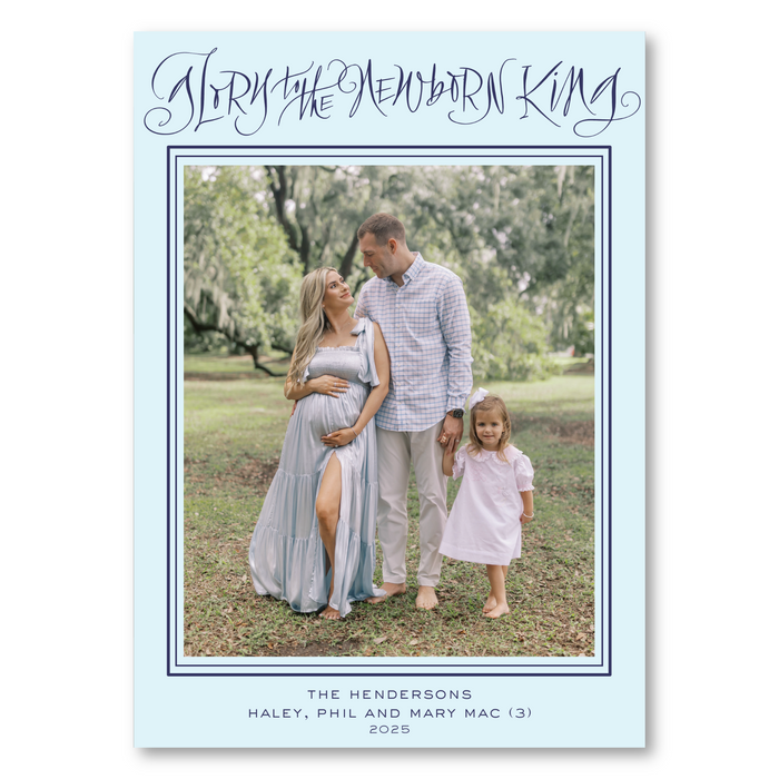 Glory to the Newborn King Holiday Card