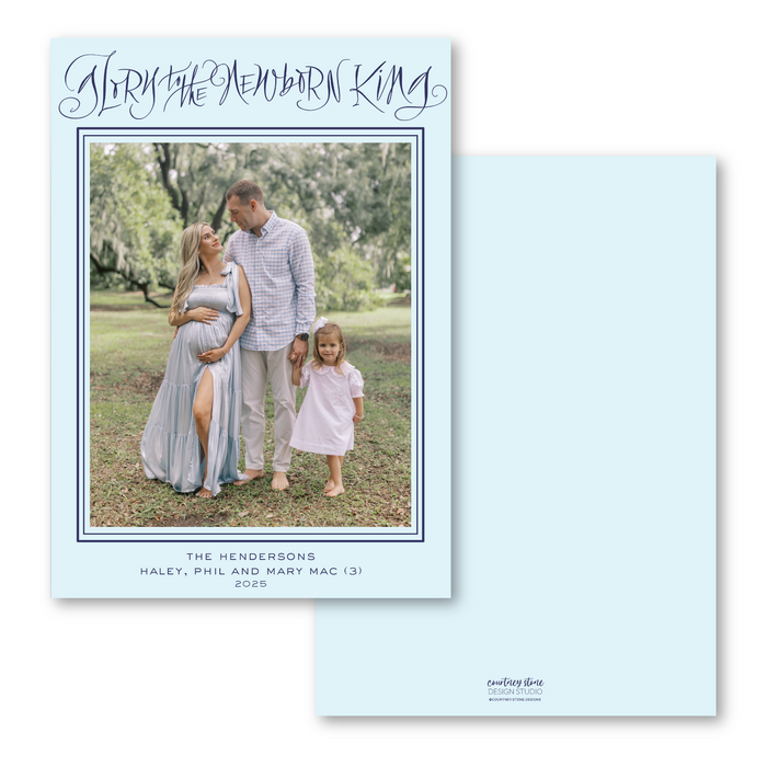 Glory to the Newborn King Holiday Card