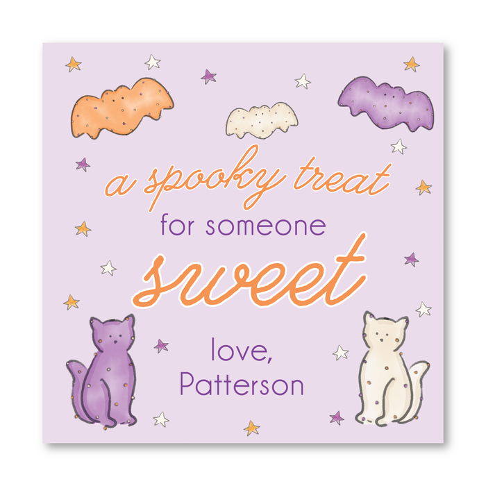 Iced Animal Cookie Halloween Tags