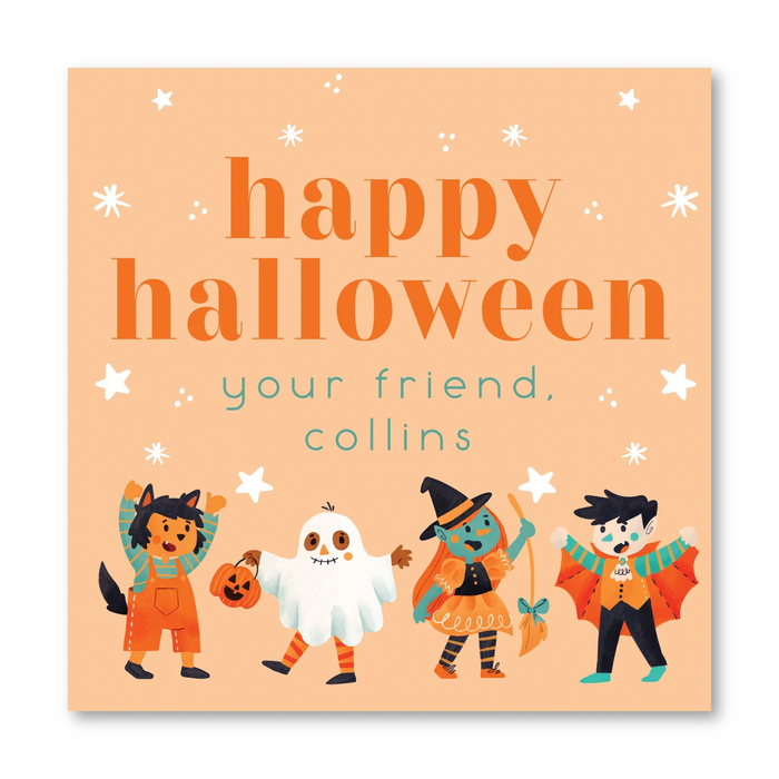 Monster Friends Halloween Tags