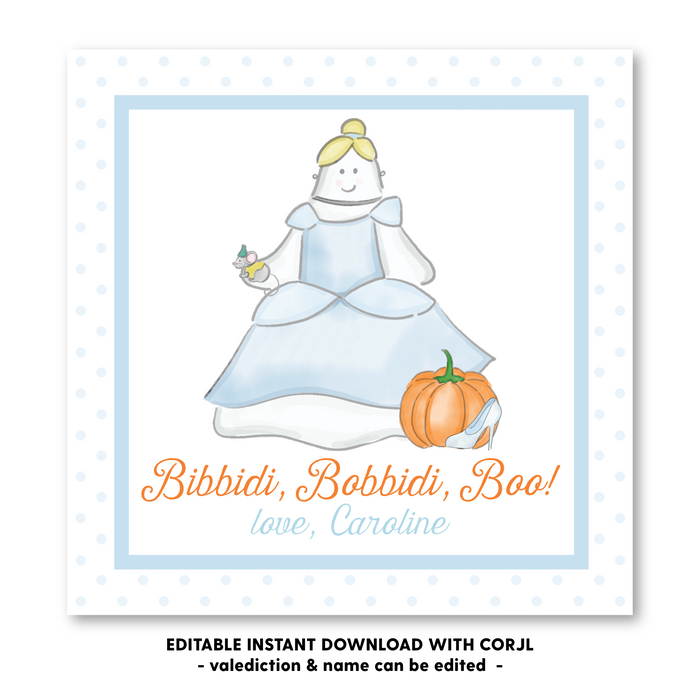 Bibbidi, Bobbidi, Boo Halloween Tag - Self-Edit, Print at Home