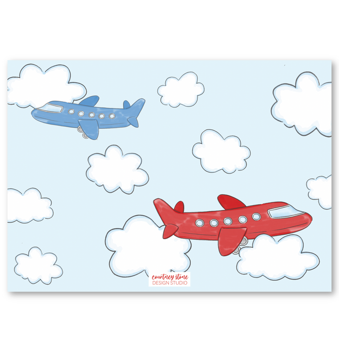 Airplane | Jet  - Birthday Invitations