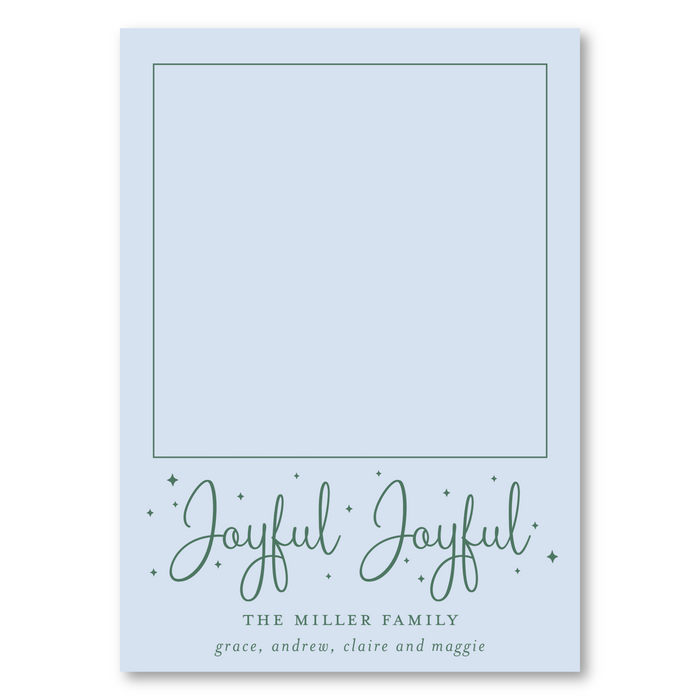 Joyful Joyful Photo Mount Holiday Card