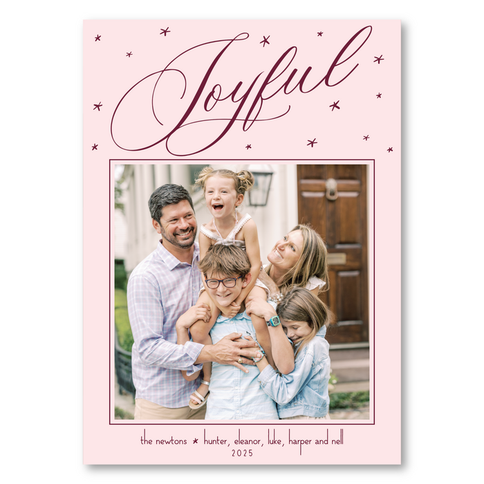 Joyful Stars Holiday Card
