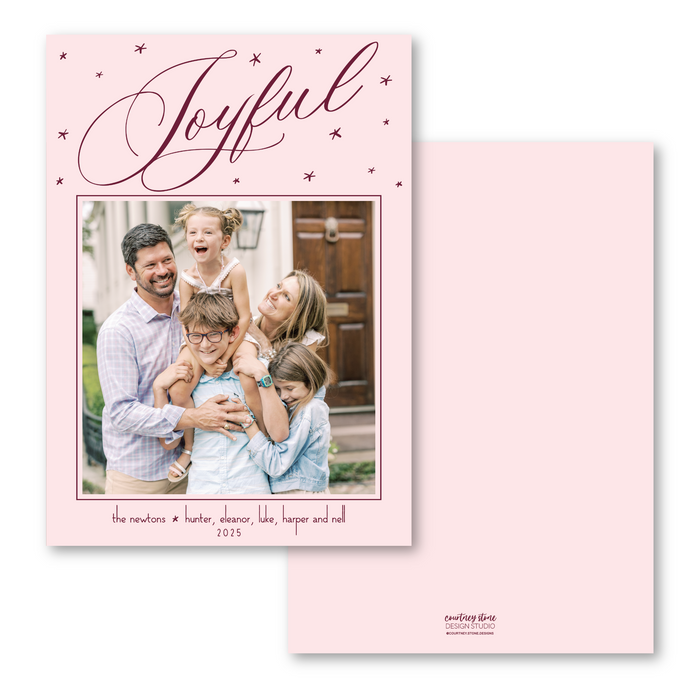 Joyful Stars Holiday Card