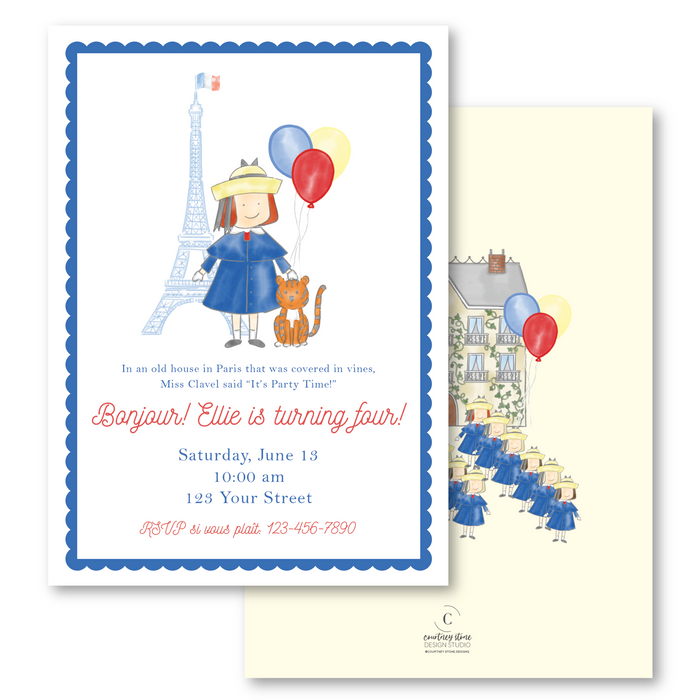 Madeline Birthday Invitations