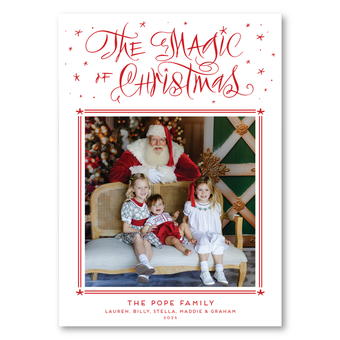 The Magic of Christmas Holiday Card