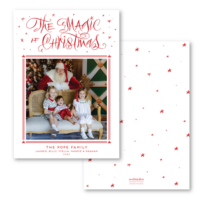 The Magic of Christmas Holiday Card