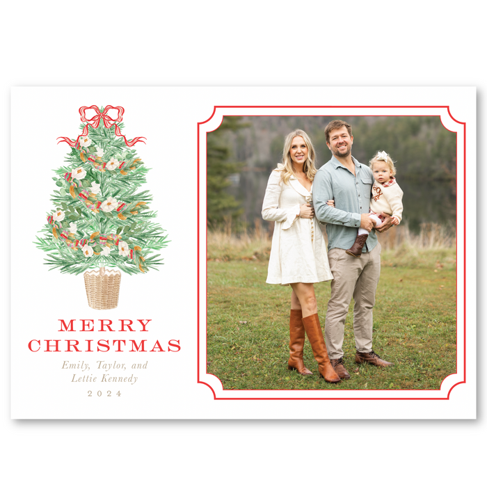 Magnolia Tree Holiday Card | Horizontal