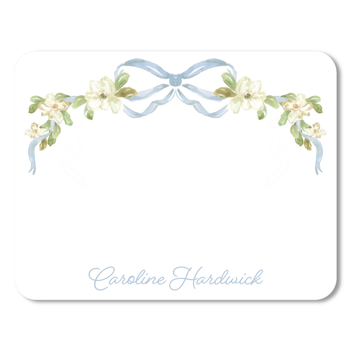 Magnolia Bow Stationery - Rounded Edges