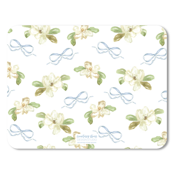 Magnolia Bow Stationery - Rounded Edges