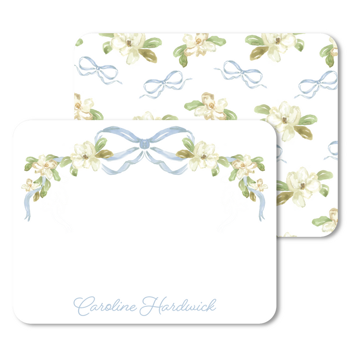 Magnolia Bow Stationery - Rounded Edges