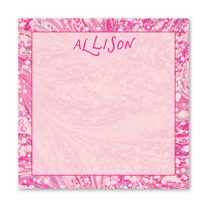 Marble Notepad - Pink Dot