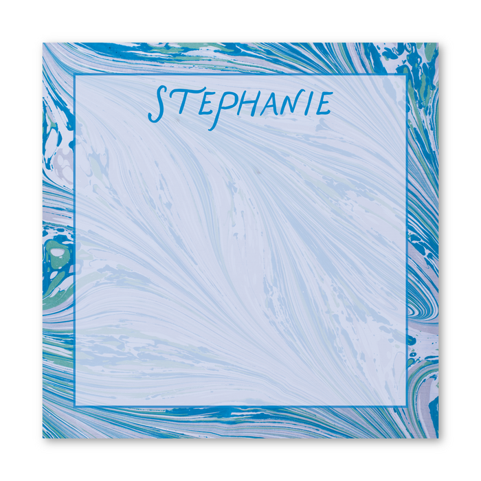 Marble Notepad - Blue Wave