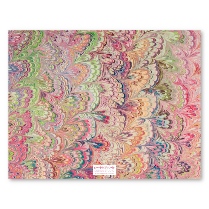 Marble Stationery - Pink
