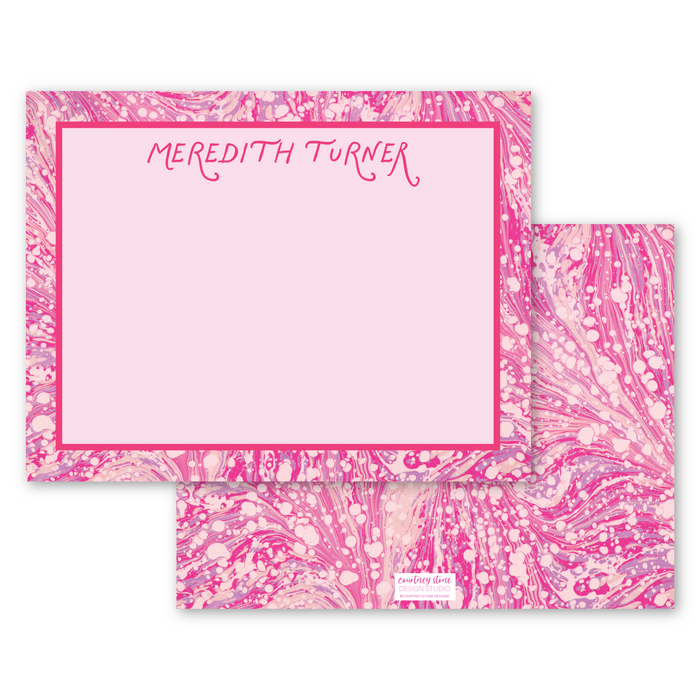 Marble Stationery - Pink Dot