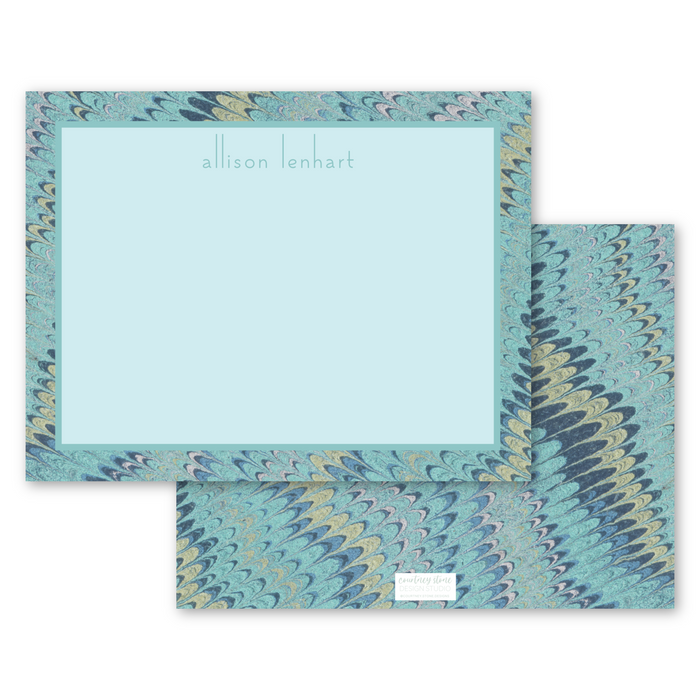 Marble Stationery - Blue Agate