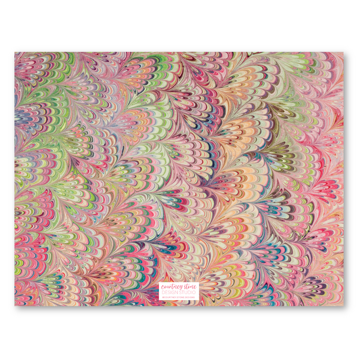 Marble Stationery - Pink