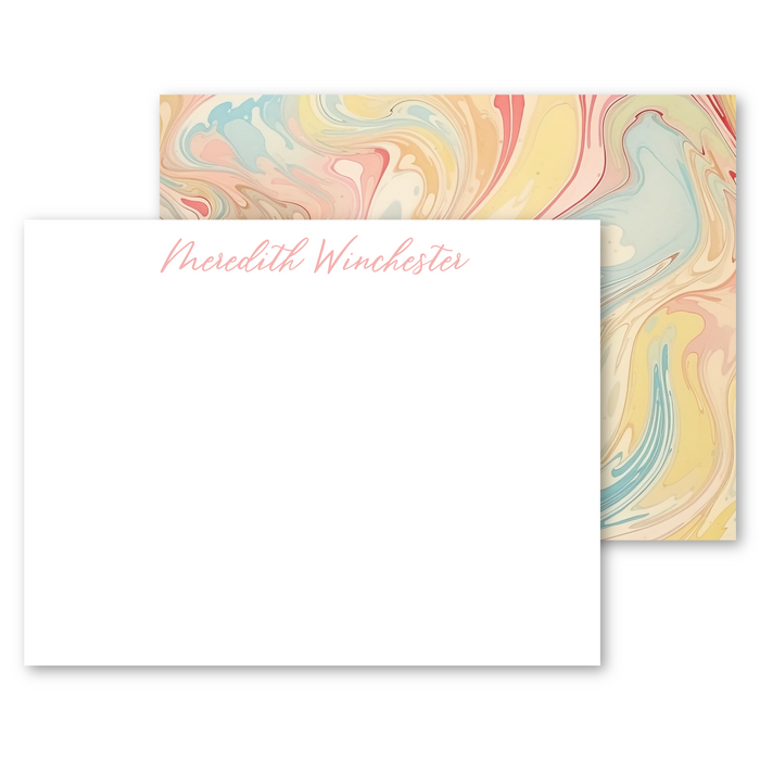 Marble Stationery - Pastel