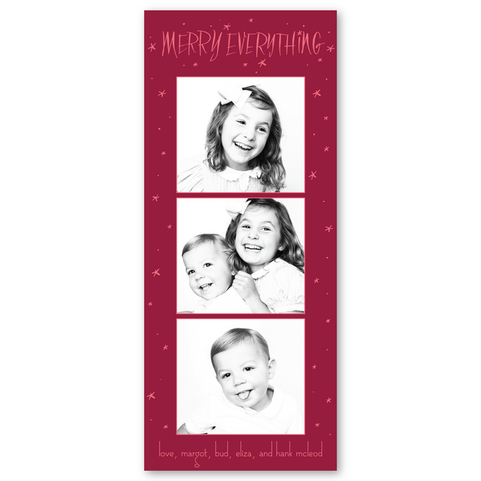 Merry Everything Skinny Holiday Card