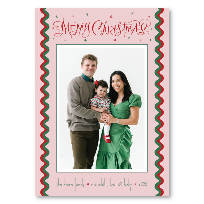 Merry Christmas RicRac Holiday Card