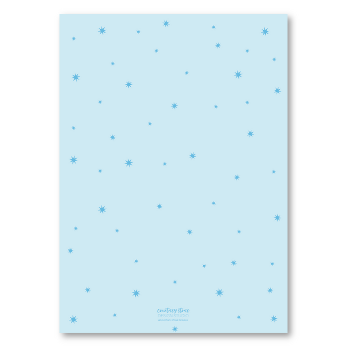 More the Merrier Blue Star Holiday Card
