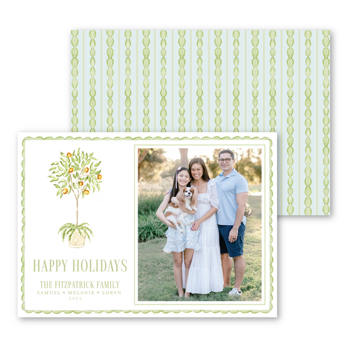 Orange Tree Holiday Card